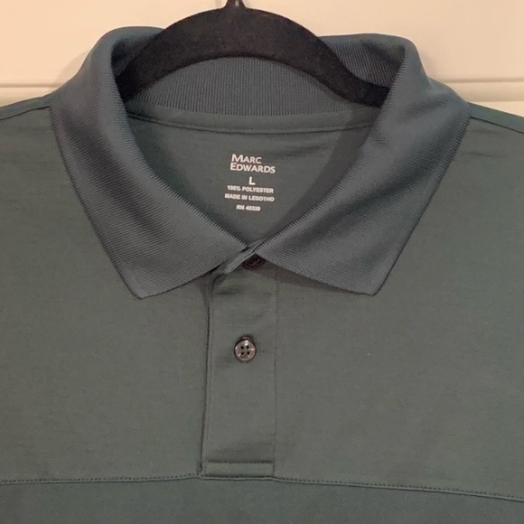 3/$10 🔆 Marc Edwards Blue/Green Golf Shirt - Picture 3 of 5